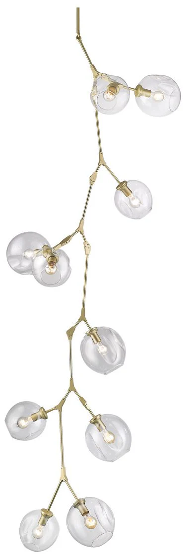 Avenue Lighting- Fairfax Collection-10 Light Hanging Chandelier-Brass - Image 1
