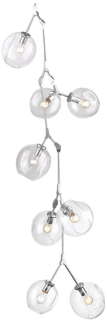 Avenue Lighting Fairfax Collection 10 Light Hanging Chandelier Matte Chrome - Image 1