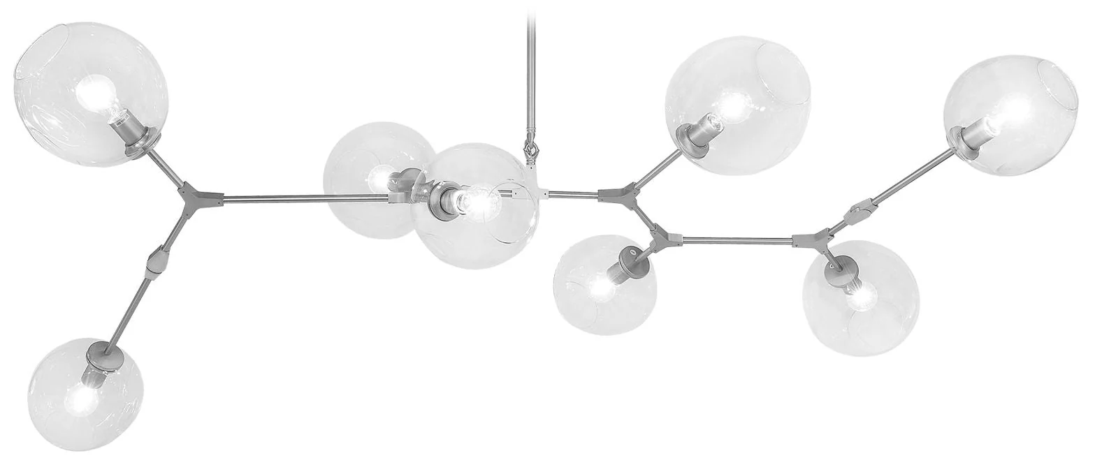 Avenue Lighting- Fairfax Collection-8 Light Hanging Chandelier-Matte Chrome - Image 1