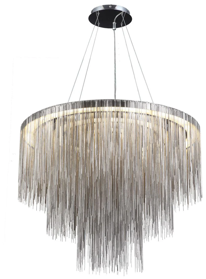 Avenue Lighting Fountain Ave Collection Hanging Chandelier Polished Nickel - Image 1