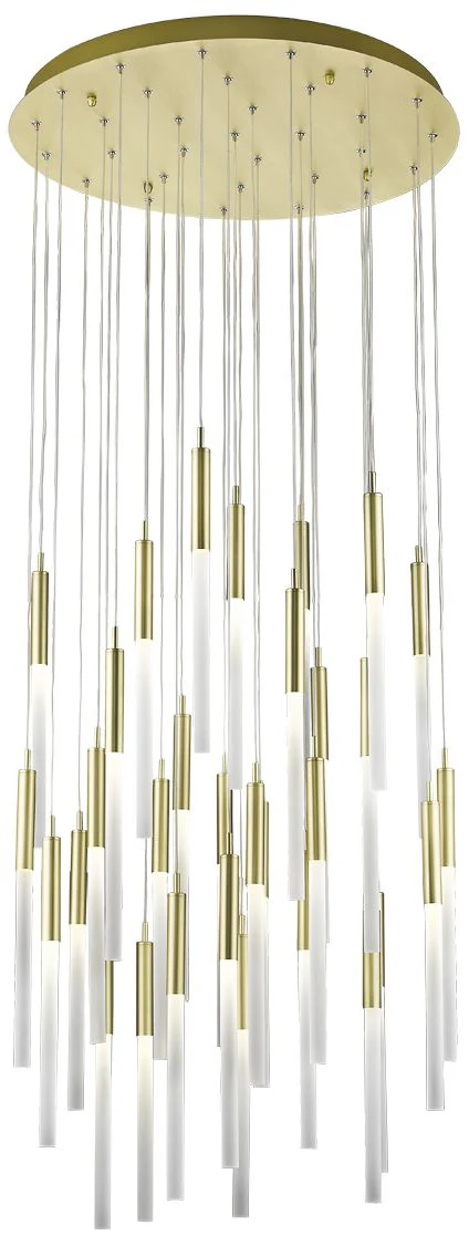 Avenue Lighting Main St. Collection Pendant Brushed Brass - Image 1