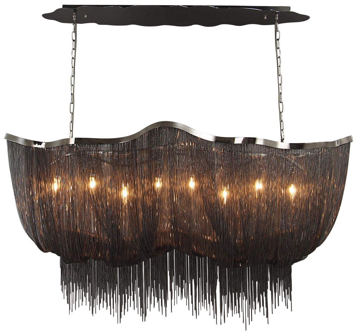 Avenue Lighting Mullholand Dr. Collection Hanging Chandelier Black - Image 1