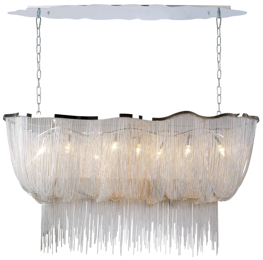 Avenue Lighting Mullholand Dr.Collection Hanging Chandelier Polished Chrome - Image 1