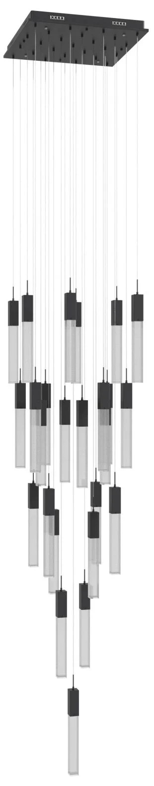 Avenue Lighting Original Glacier Snow 25 Light Pendant 174" Black - Image 1
