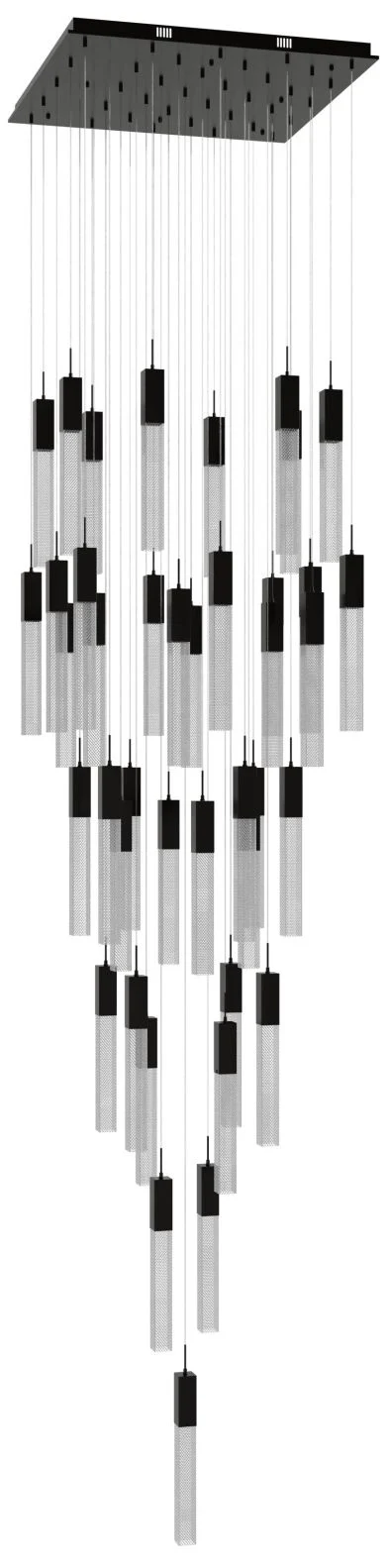 Avenue Lighting Original Glacier Snow 41 Light Pendant  174" Dark Bron - Image 1