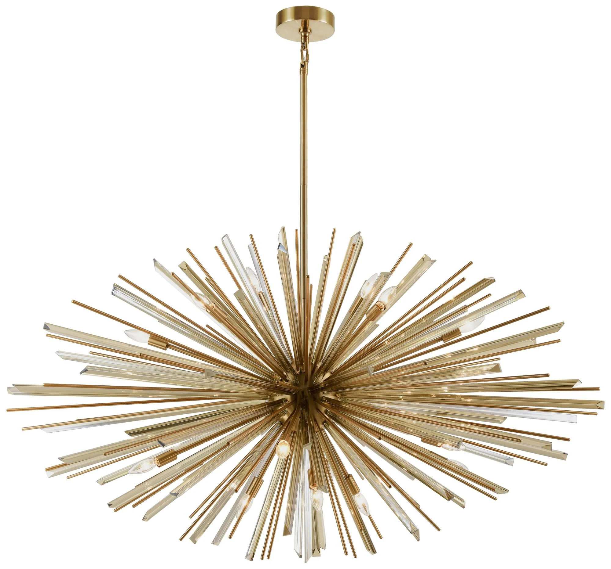 Avenue Lighting- Palisades Collection-18 Light Hanging Chandelier-Brass - Image 1