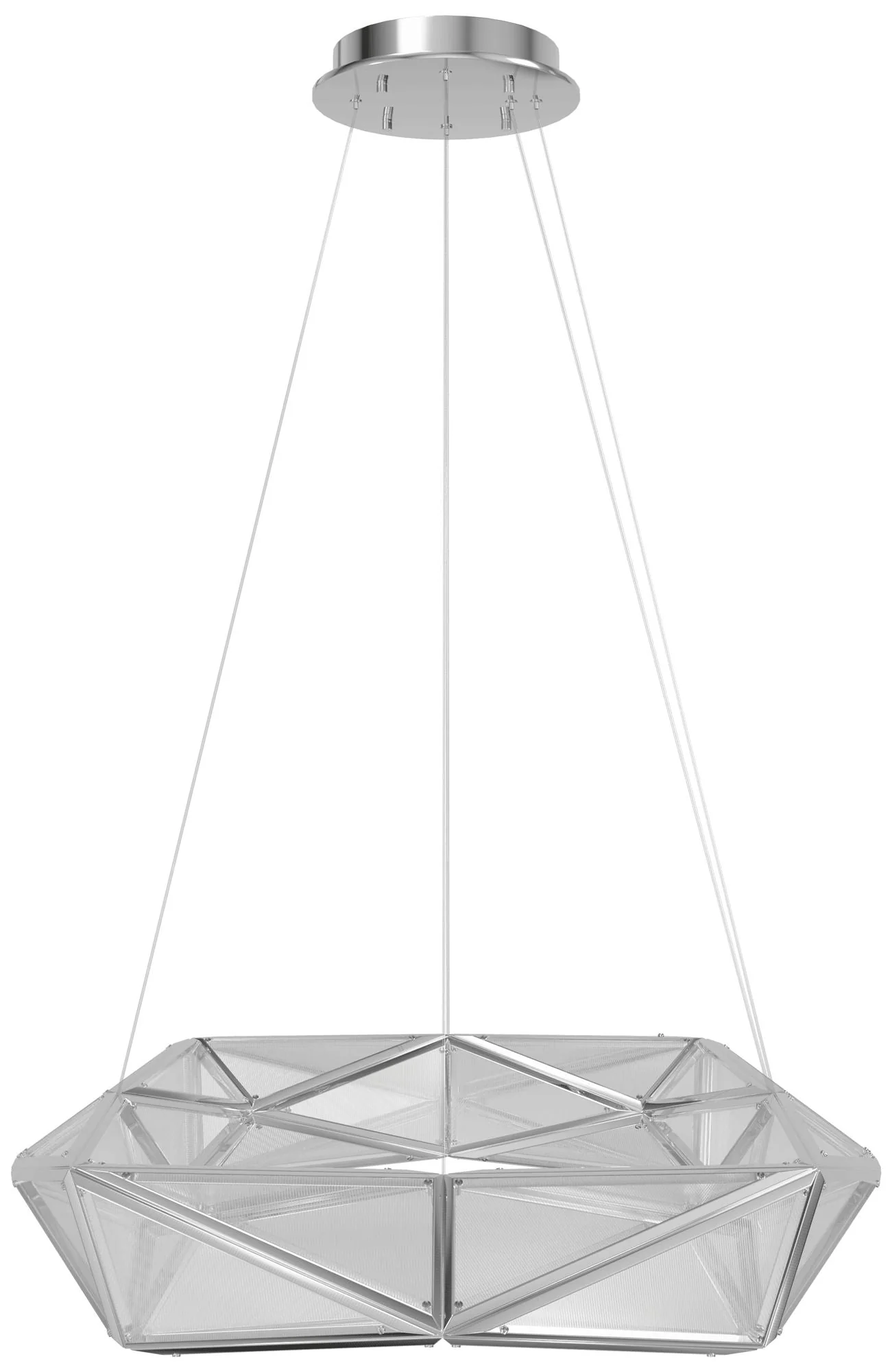 Avenue Lighting Seoul Collection Chandelier 35" Chrome - Image 1