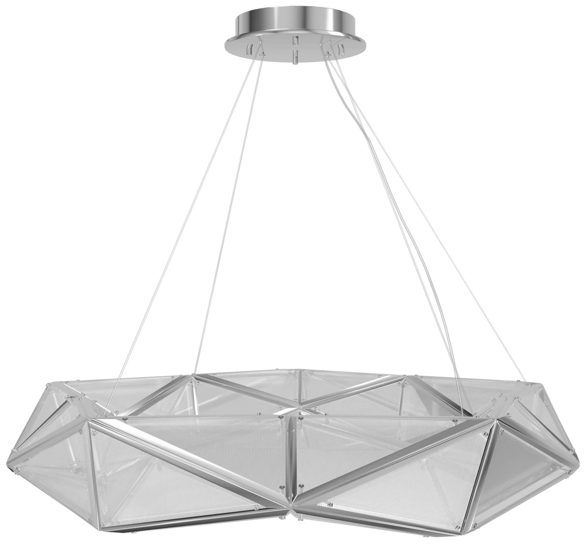 Avenue Lighting Seoul Collection Chandelier  47" Chrome - Image 1