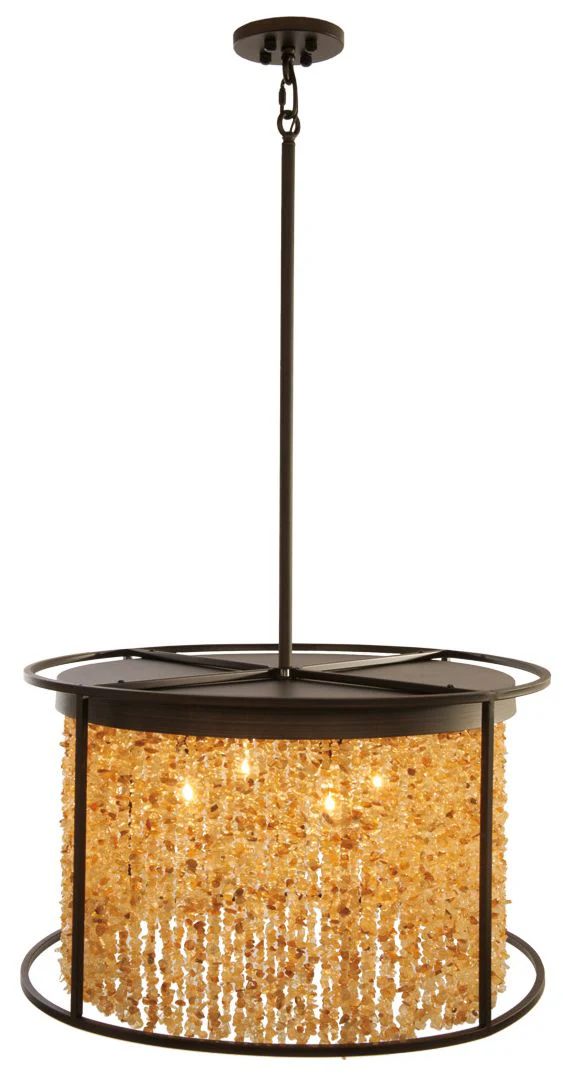Avenue Lighting Soho Collection Hanging Chandelier Dark Bronze - Image 1