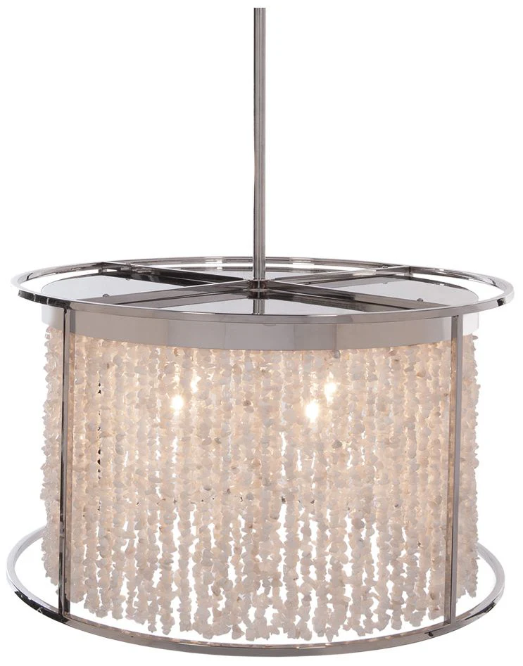 Avenue Lighting Soho Collection Hanging Chandelier Polished Nickel Silver - Image 1
