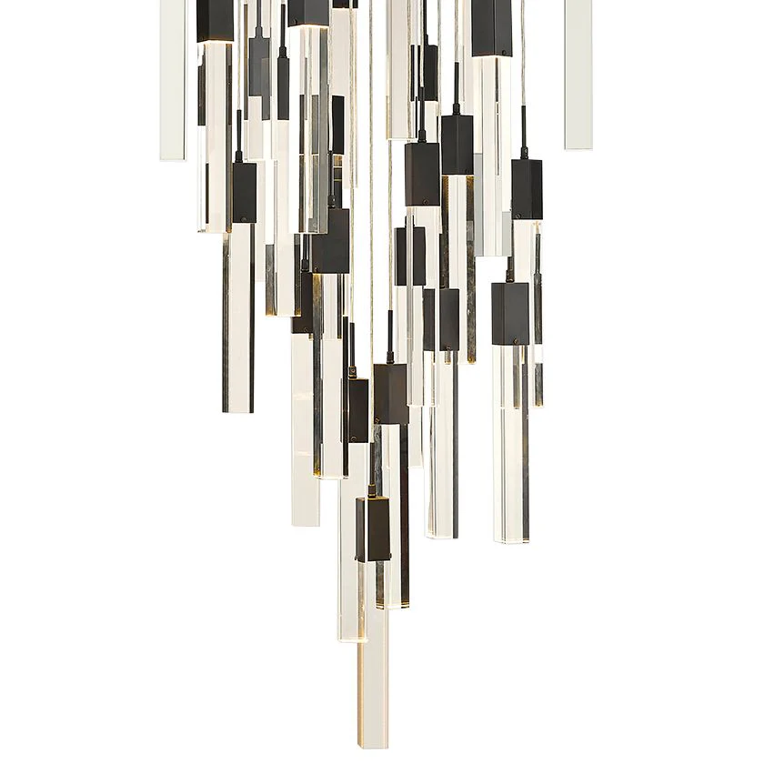 Avenue Lighting The Original Glacier Collection 25 Light Pendant Black - Image 2
