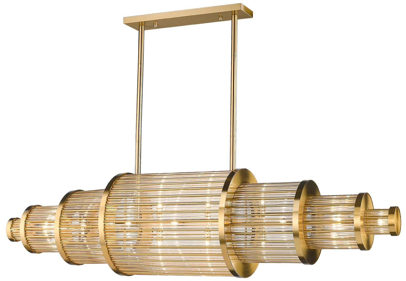 Avenue Lighting Waldorf Collection Hanging Chandelier Antique Brass - Image 1
