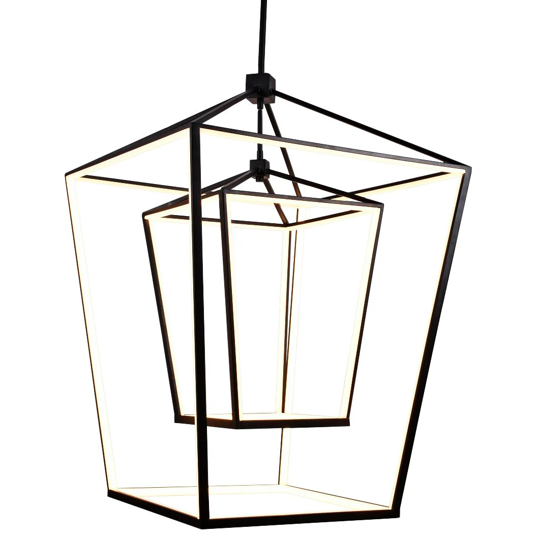 Avenue Park Ave. 30" Wide Black LED Lantern Pendant Light - Image 1