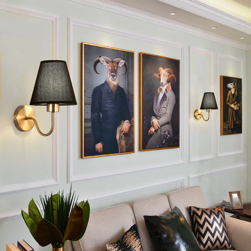 Modern Fabric Wall Lamp – Bedroom, Bedside & Hotel Corridor Light - Image 3
