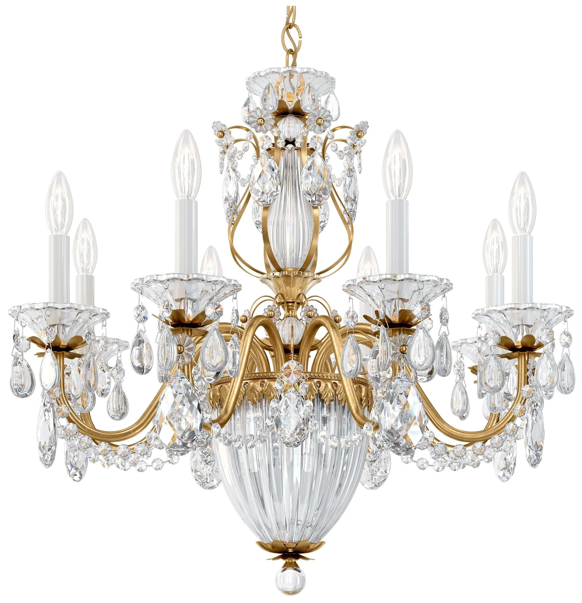Bagatelle 26 1/2" Wide Heirloom Gold 11-Light Chandelier - Image 2