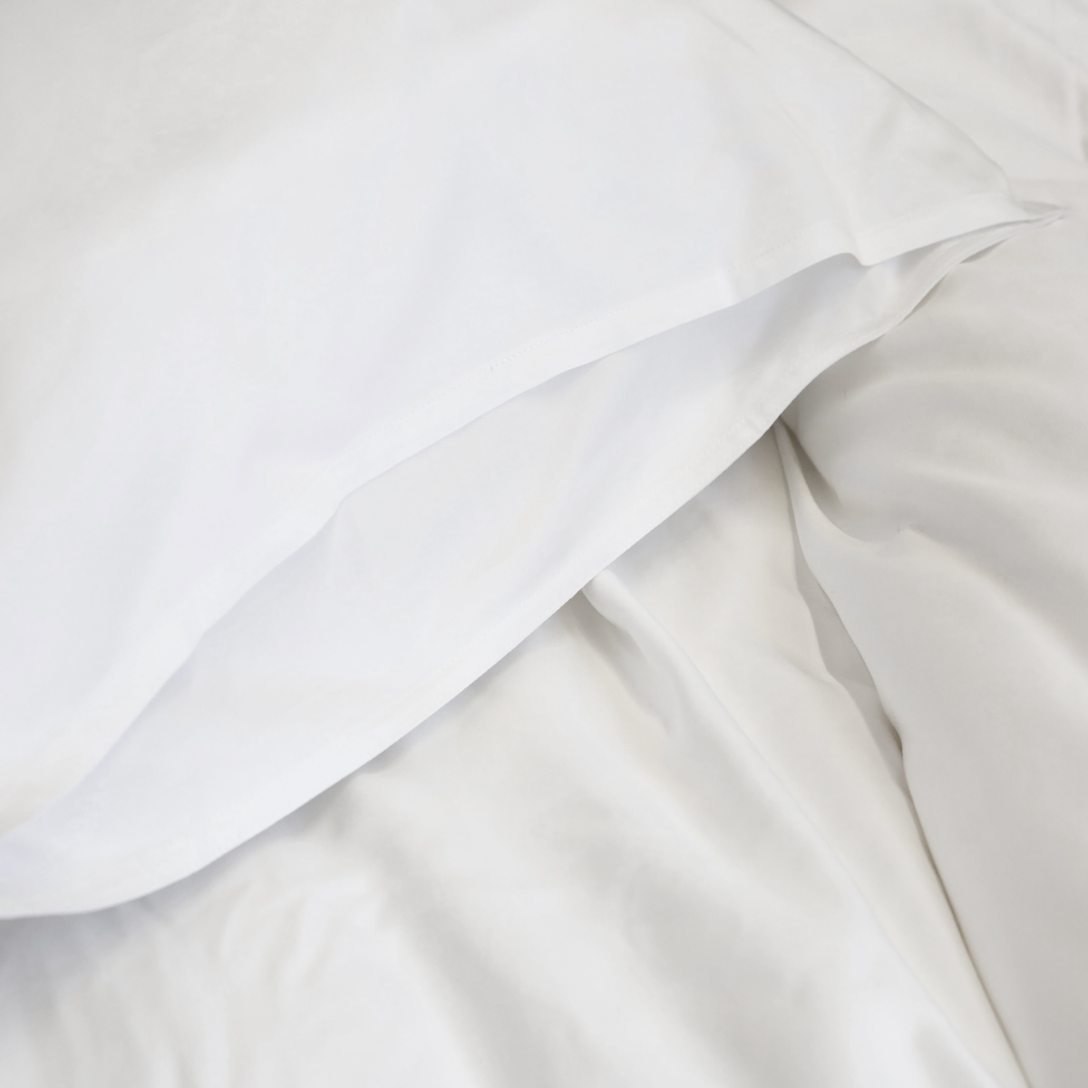 Pom Pom at Home Parker White Cotton Sateen Duvet Cover Set ~ Available in Twin, Queen and King Sized - Image 3