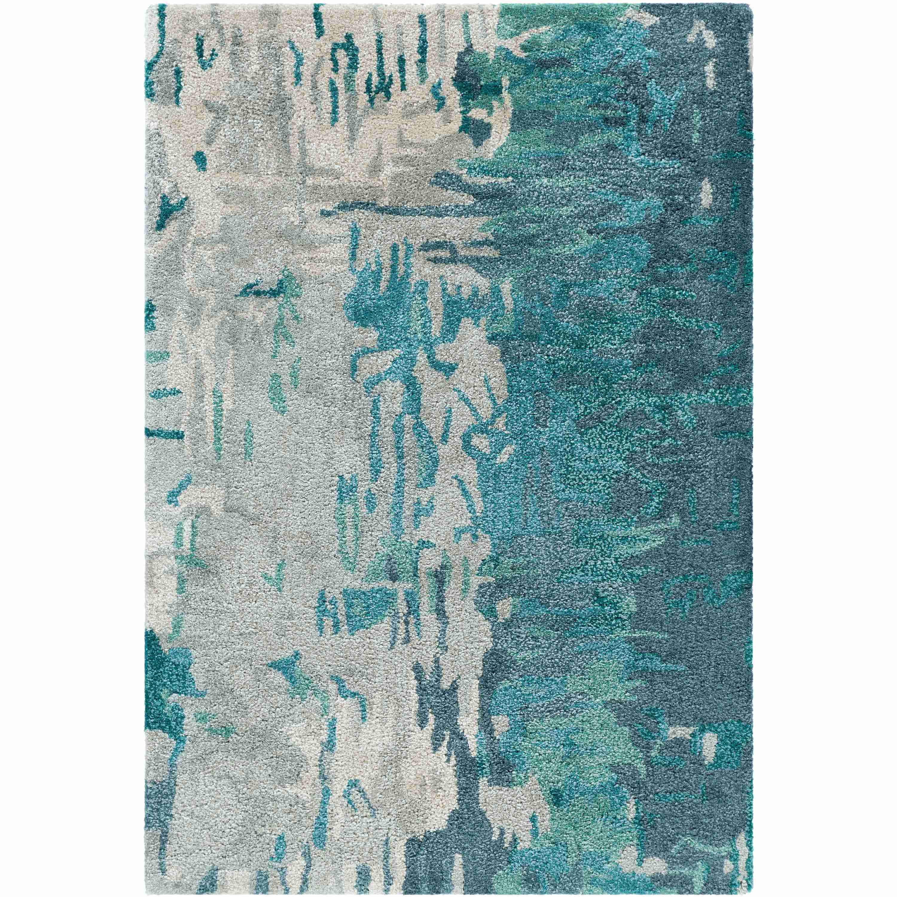Surya Rugs Banshee Collection Blue, Sage, Light Gray & Off White Area Rug BAN-3343 - Image 1