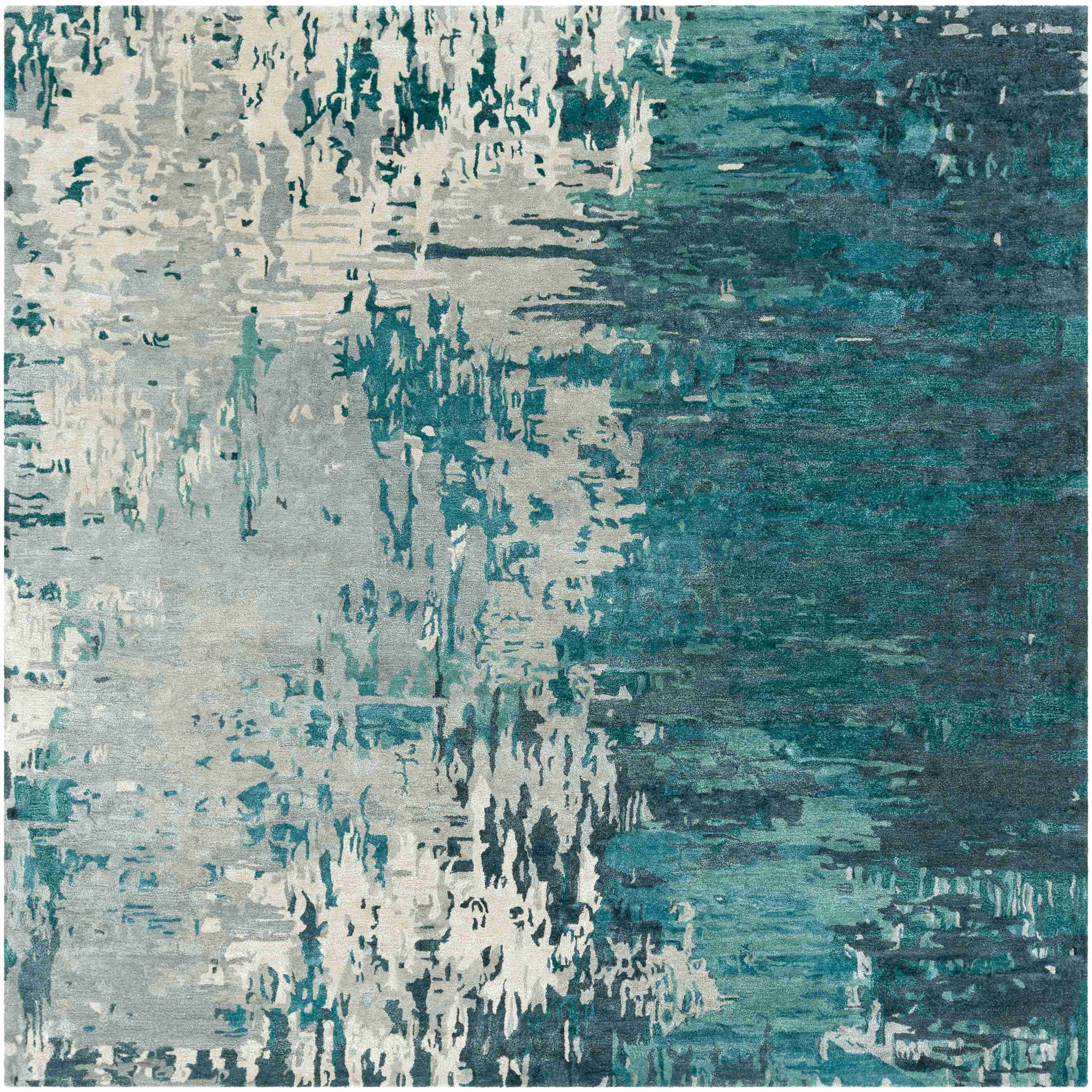 Surya Rugs Banshee Collection Blue, Sage, Light Gray & Off White Area Rug BAN-3343 - Image 3