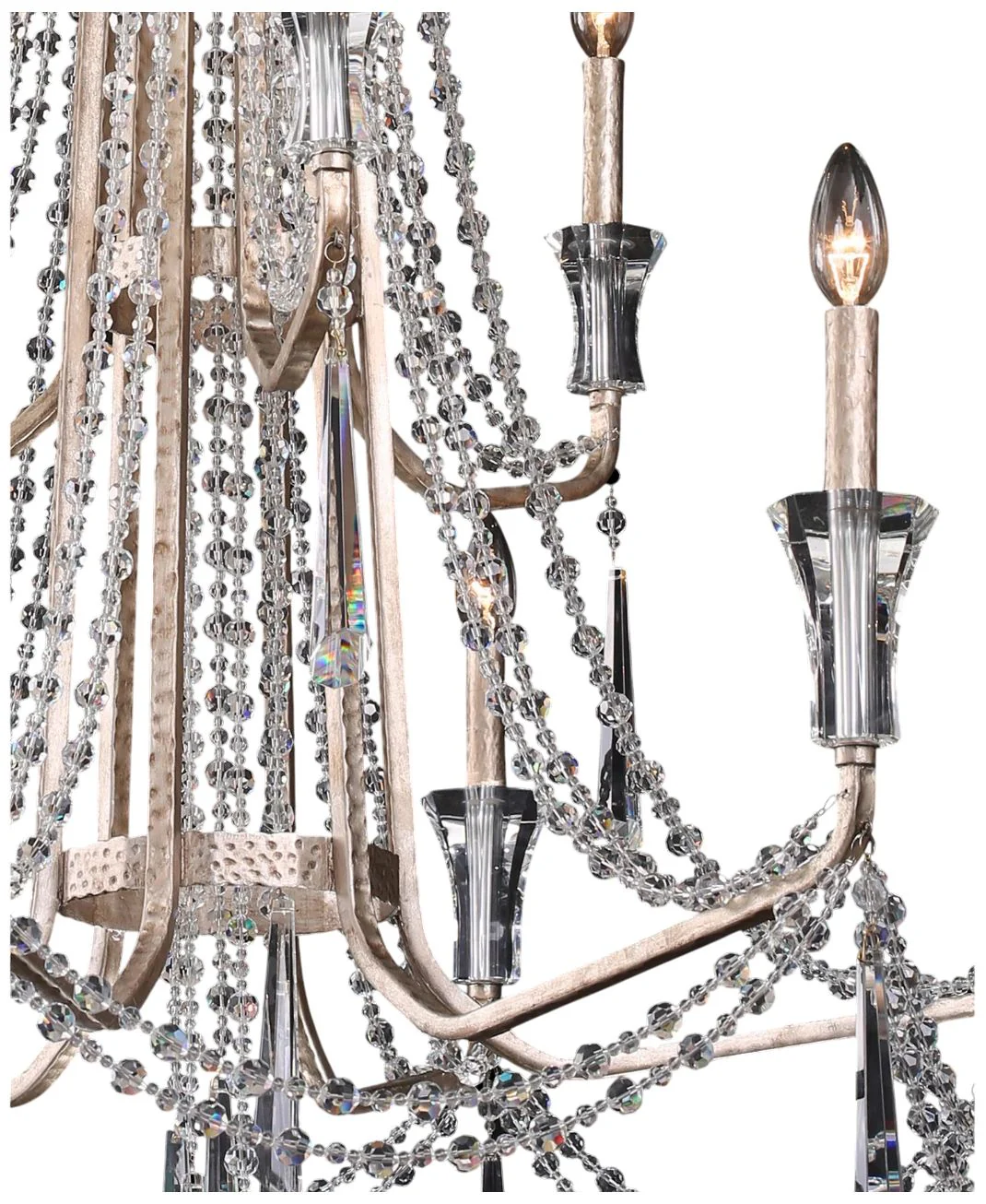 Barcelona 34 1/2" Wide Transcend Silver Crystal Chandelier - Image 2