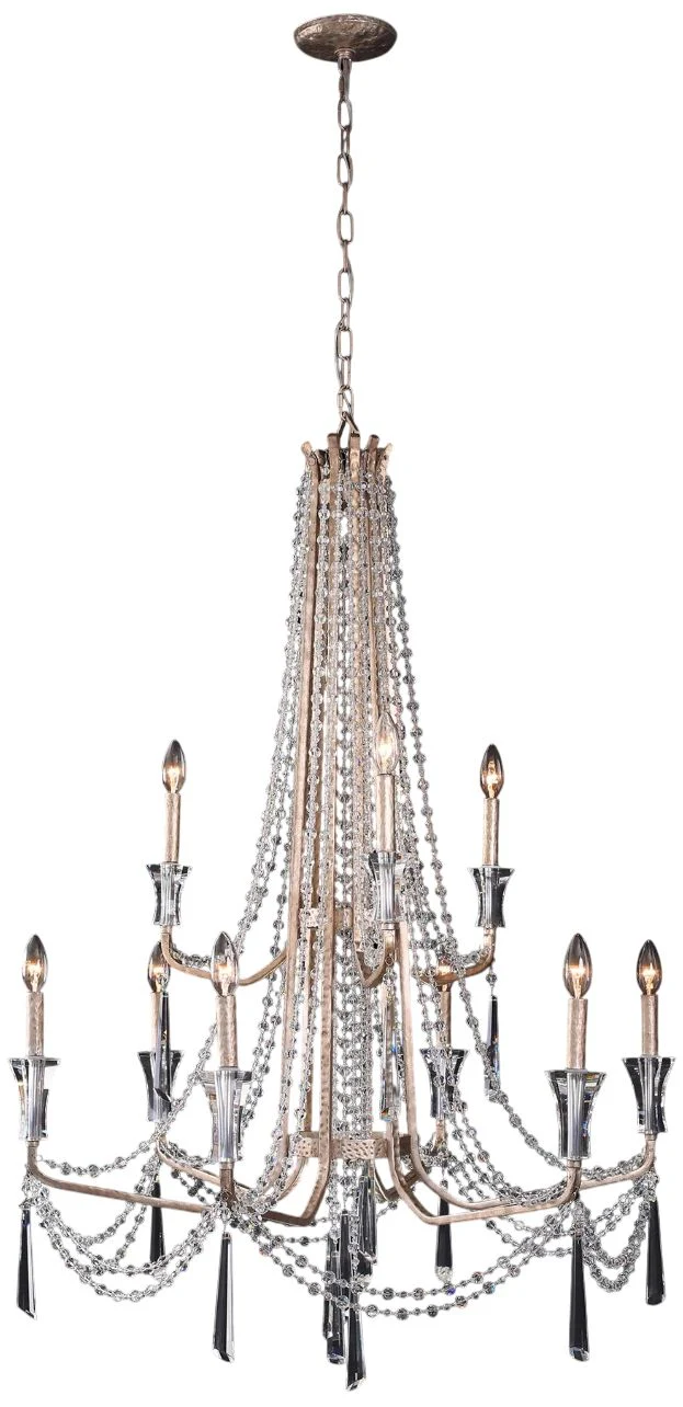 Barcelona 34 1/2" Wide Transcend Silver Crystal Chandelier - Image 3