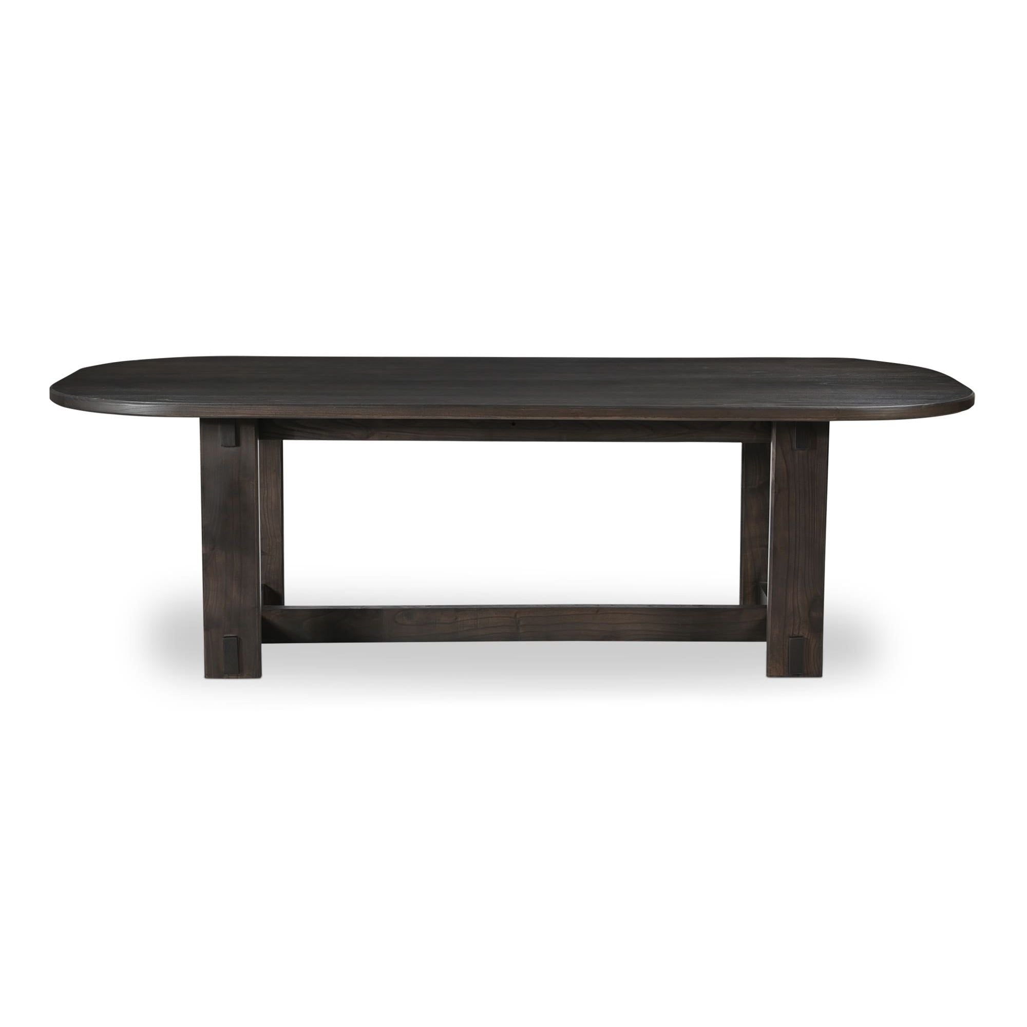 Moe's Home Glenn Oval Dining Table Dark Brown - Image 1