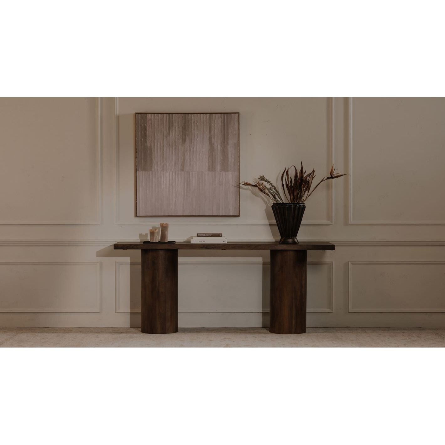 Moe’s Home Collection Hadley Warm Brown Reclaimed Wood Console Table - Image 2