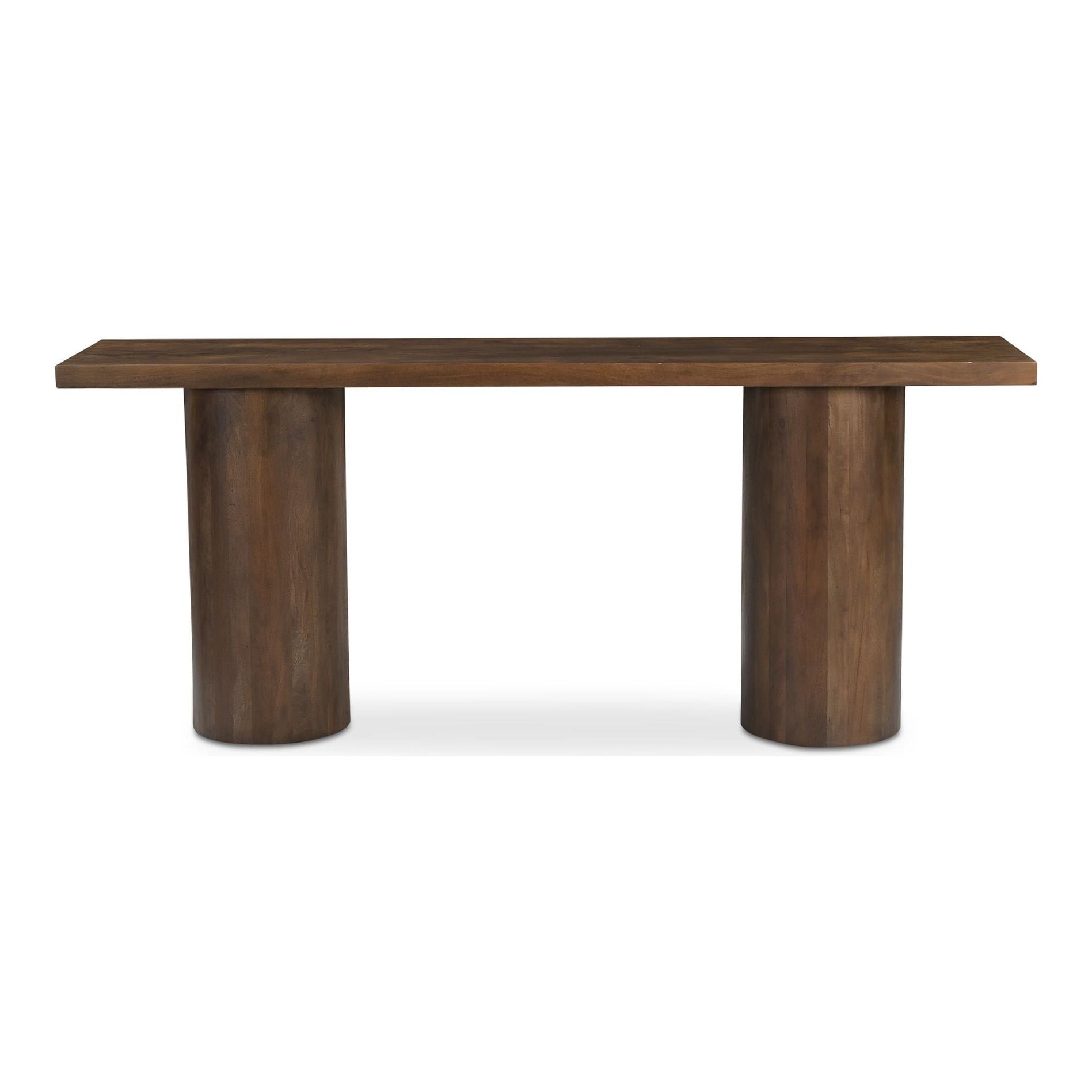 Moe’s Home Collection Hadley Warm Brown Reclaimed Wood Console Table - Image 1