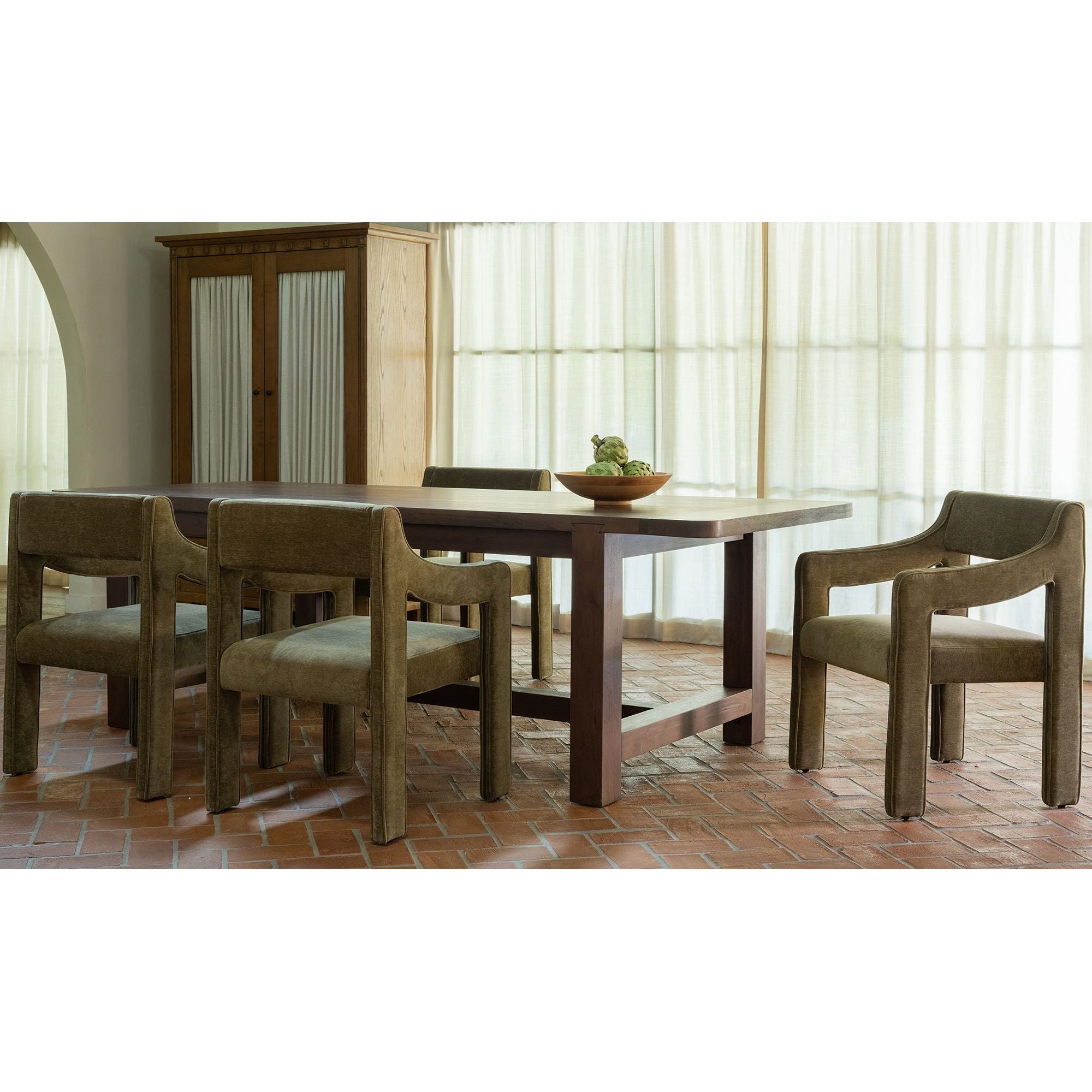 Moe's Home Wilson Dining Table Large Warm Brown - Image 2