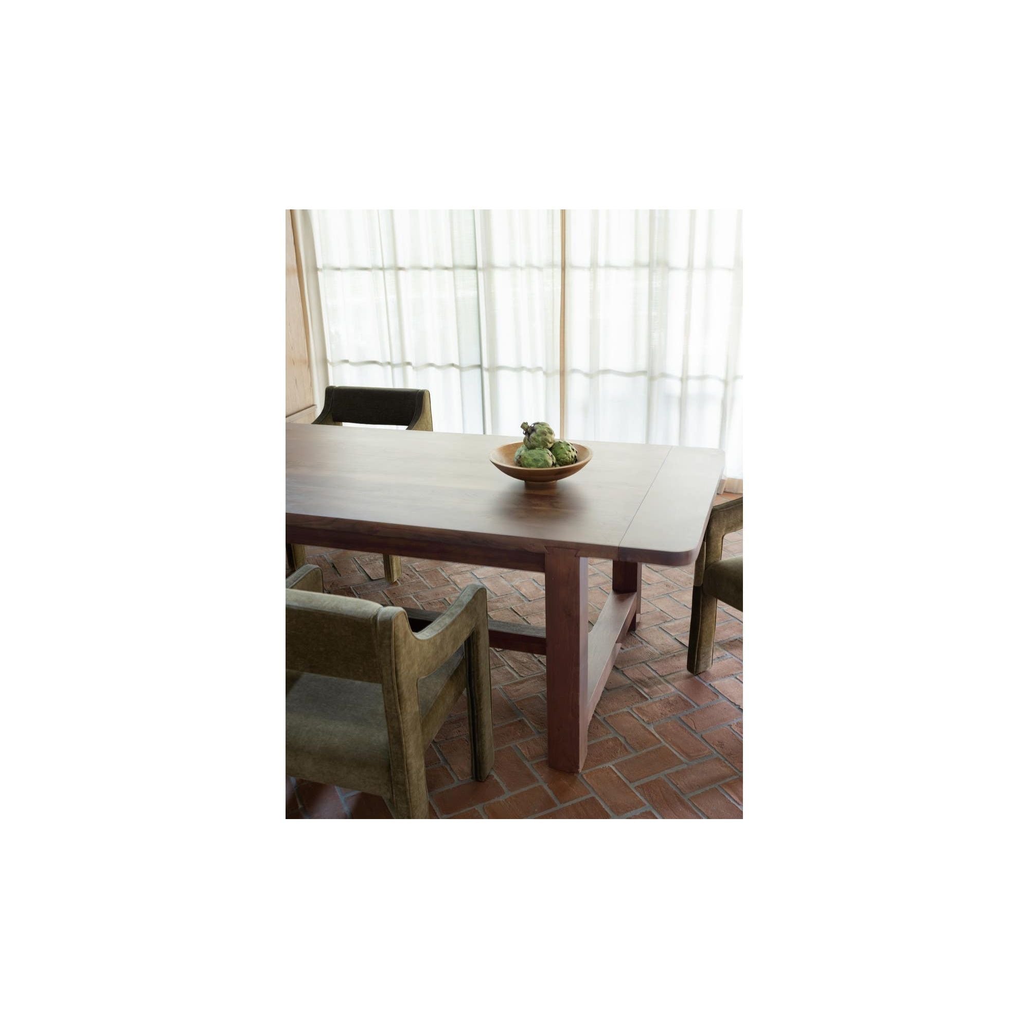 Moe's Home Wilson Dining Table Large Warm Brown - Image 3