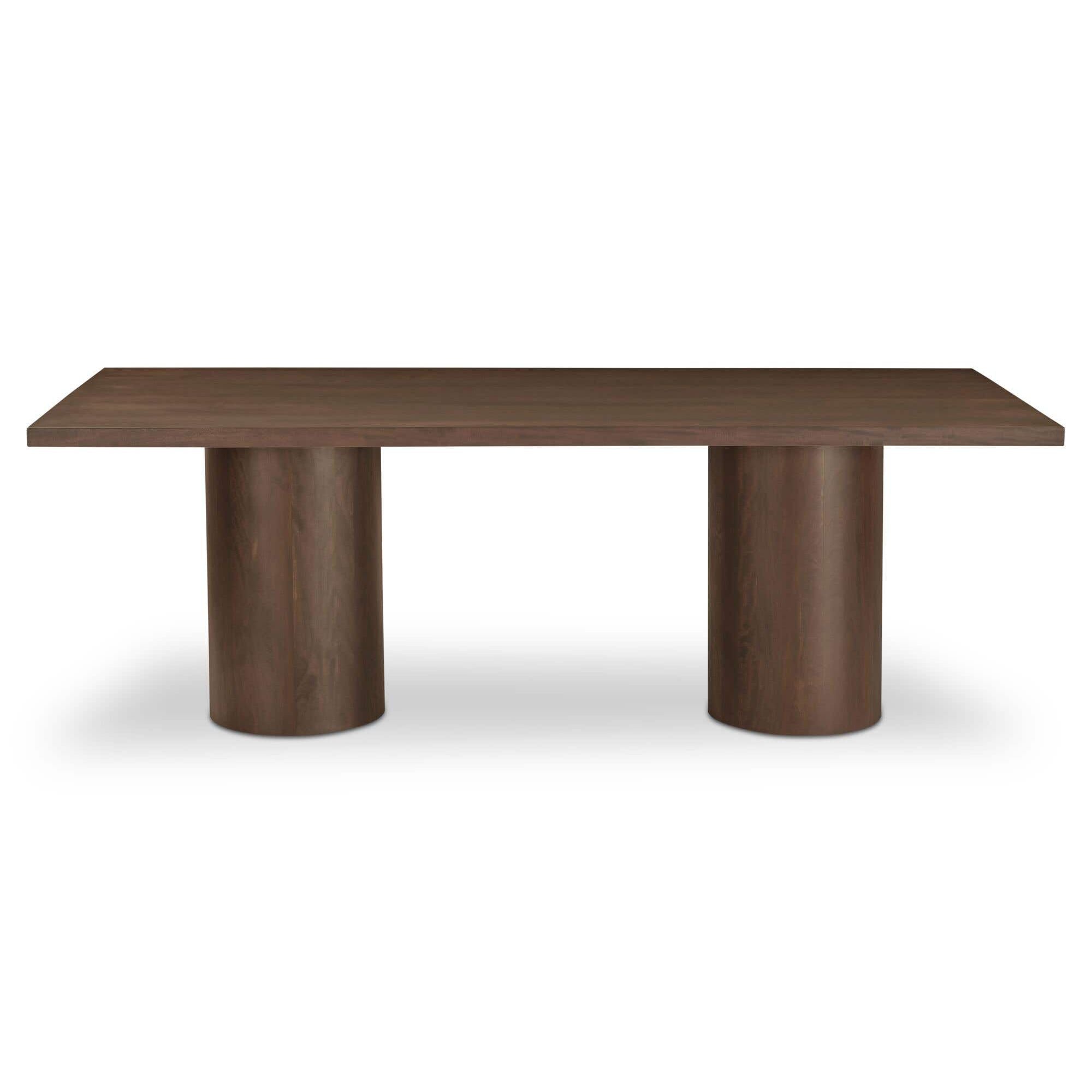 Moe's Home Hadley Dining Table Small Warm Brown - Image 1