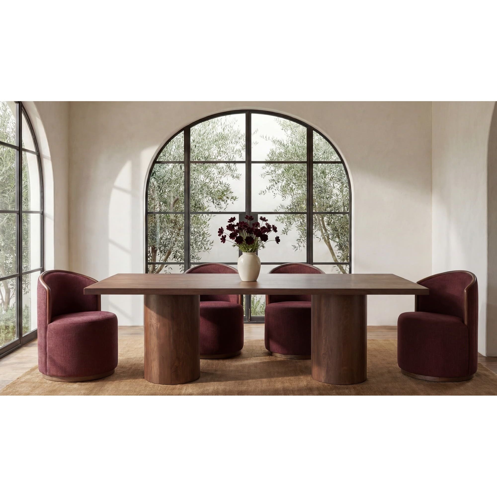 Moe's Home Hadley Dining Table Large Warm Brown - Image 2