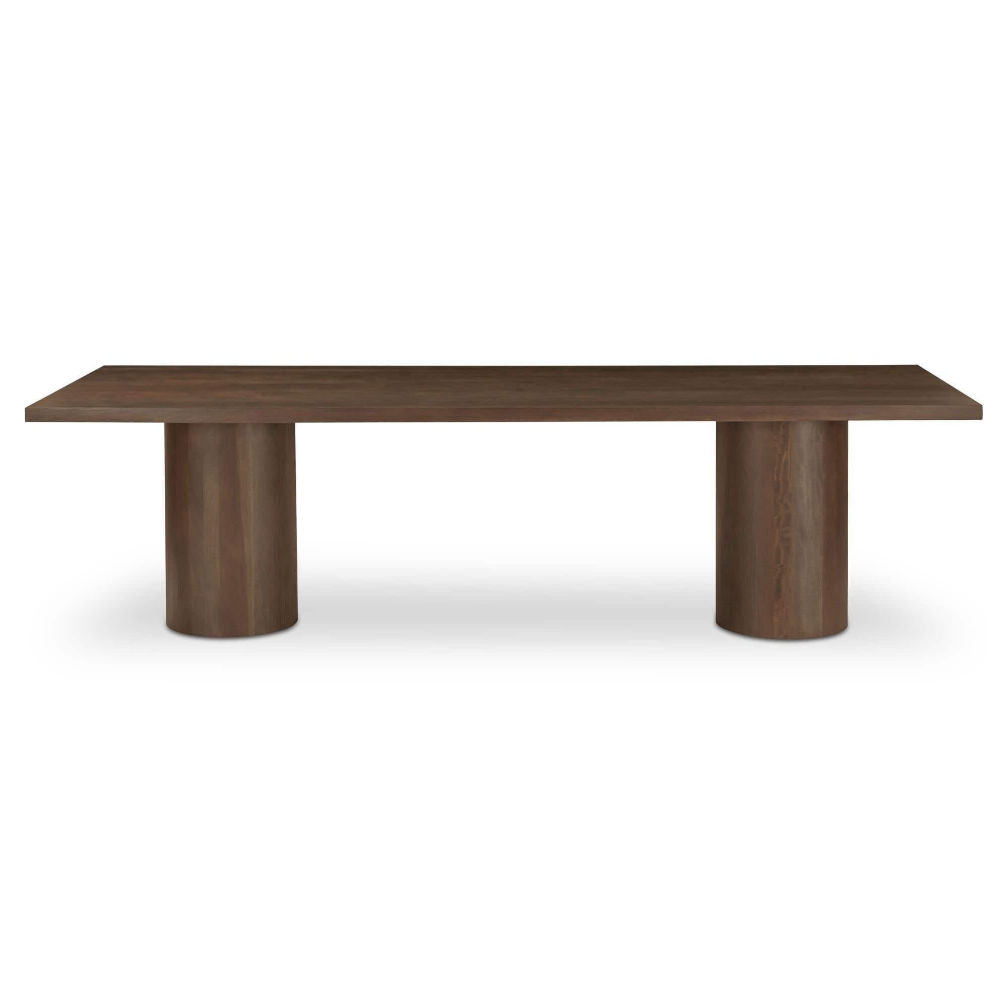 Moe's Home Hadley Dining Table Large Warm Brown - Image 1