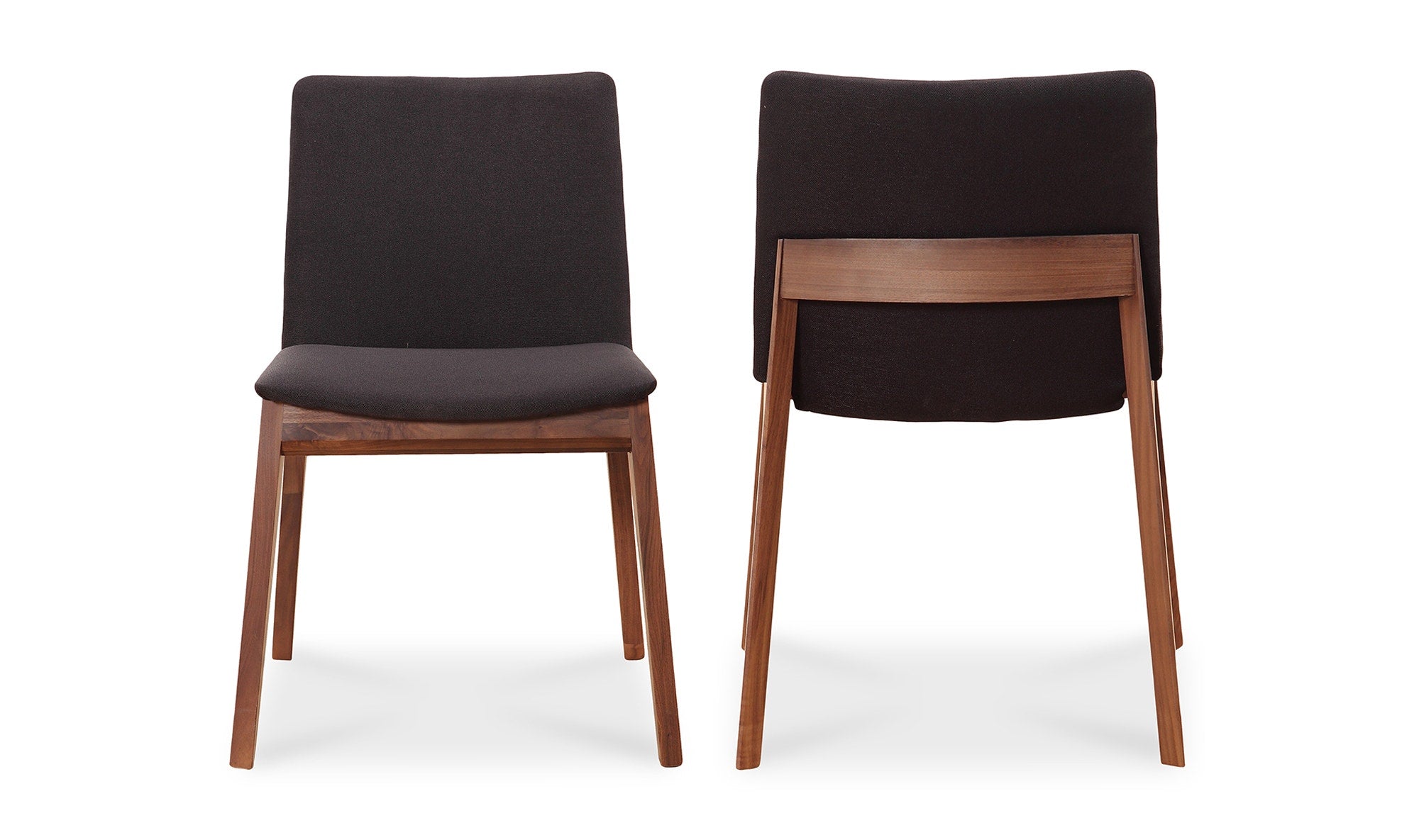 Moe's Home Deco Dining Chair Black- Set Of Two - Image 3