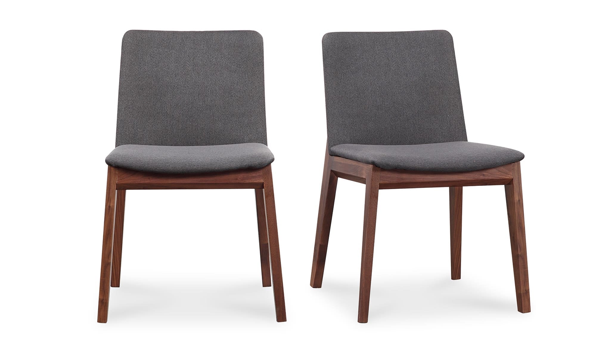 Moe's Home Deco Dining Chair Dark Grey - Set Of Two - Image 1