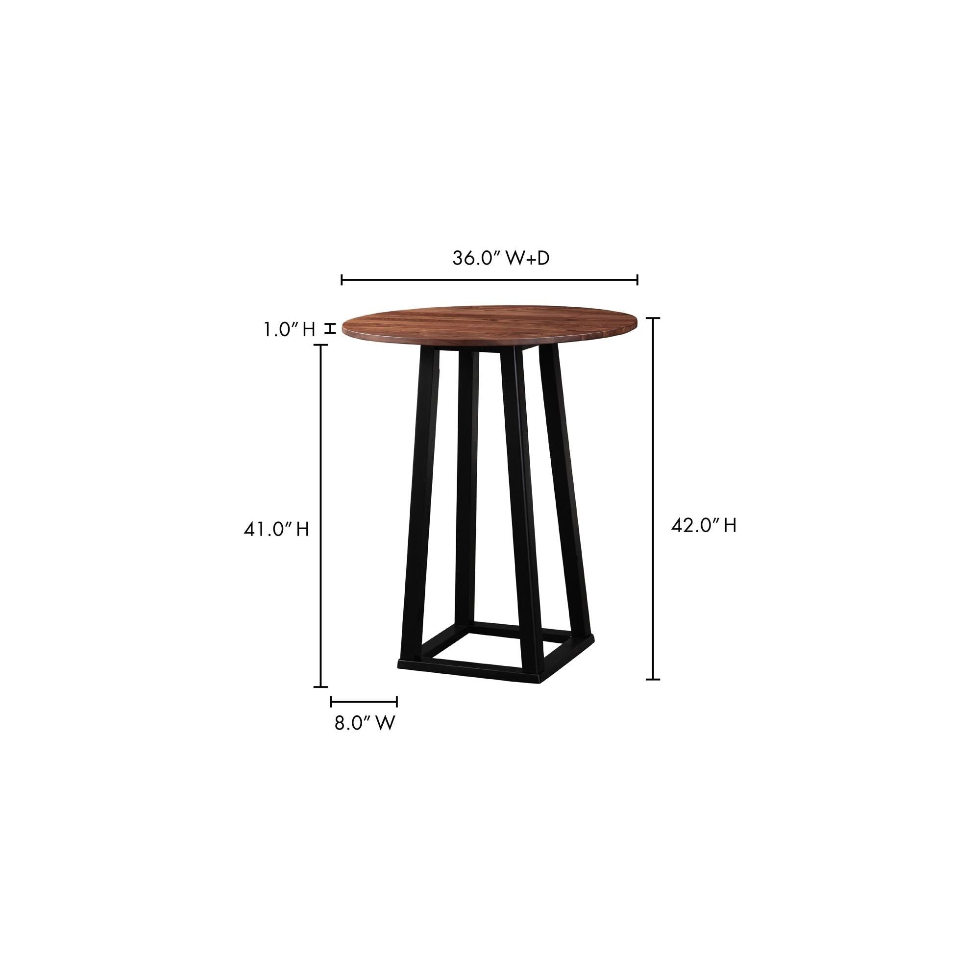 Moe's Home Tri-Mesa Bar Table Brown - Image 2