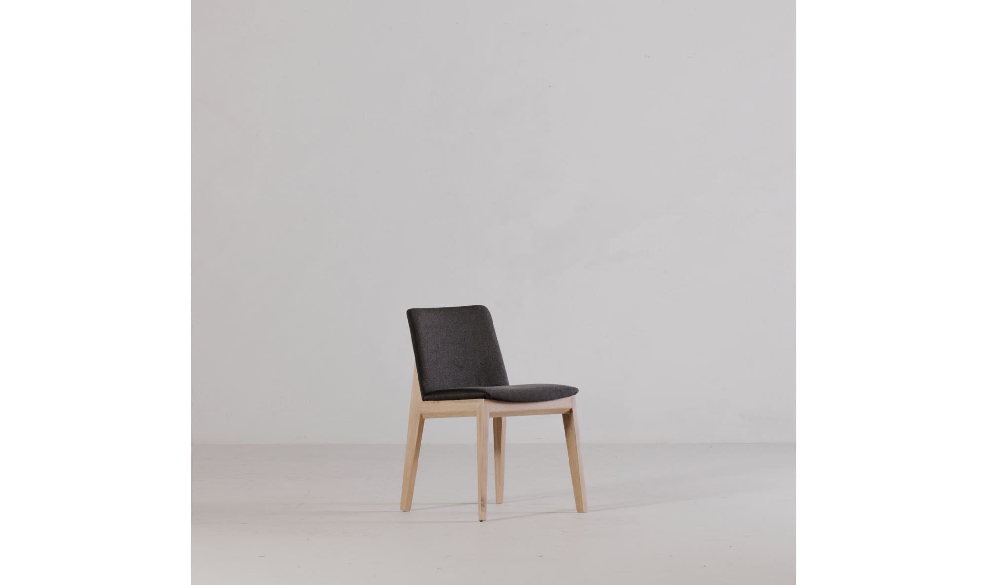 Moe's Home Deco Oak Dining Chair Dark Grey - Set Of Two - Image 3