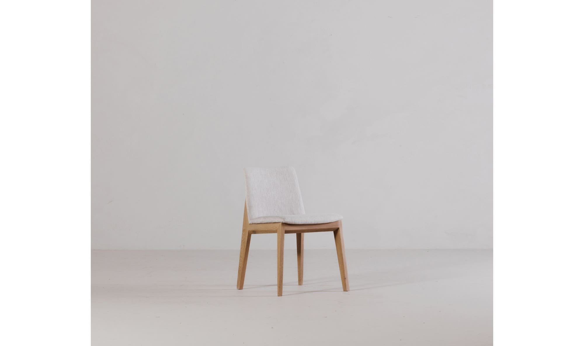 Moe's Home Deco Oak Dining Chair Light Grey - Set Of Two - Image 3