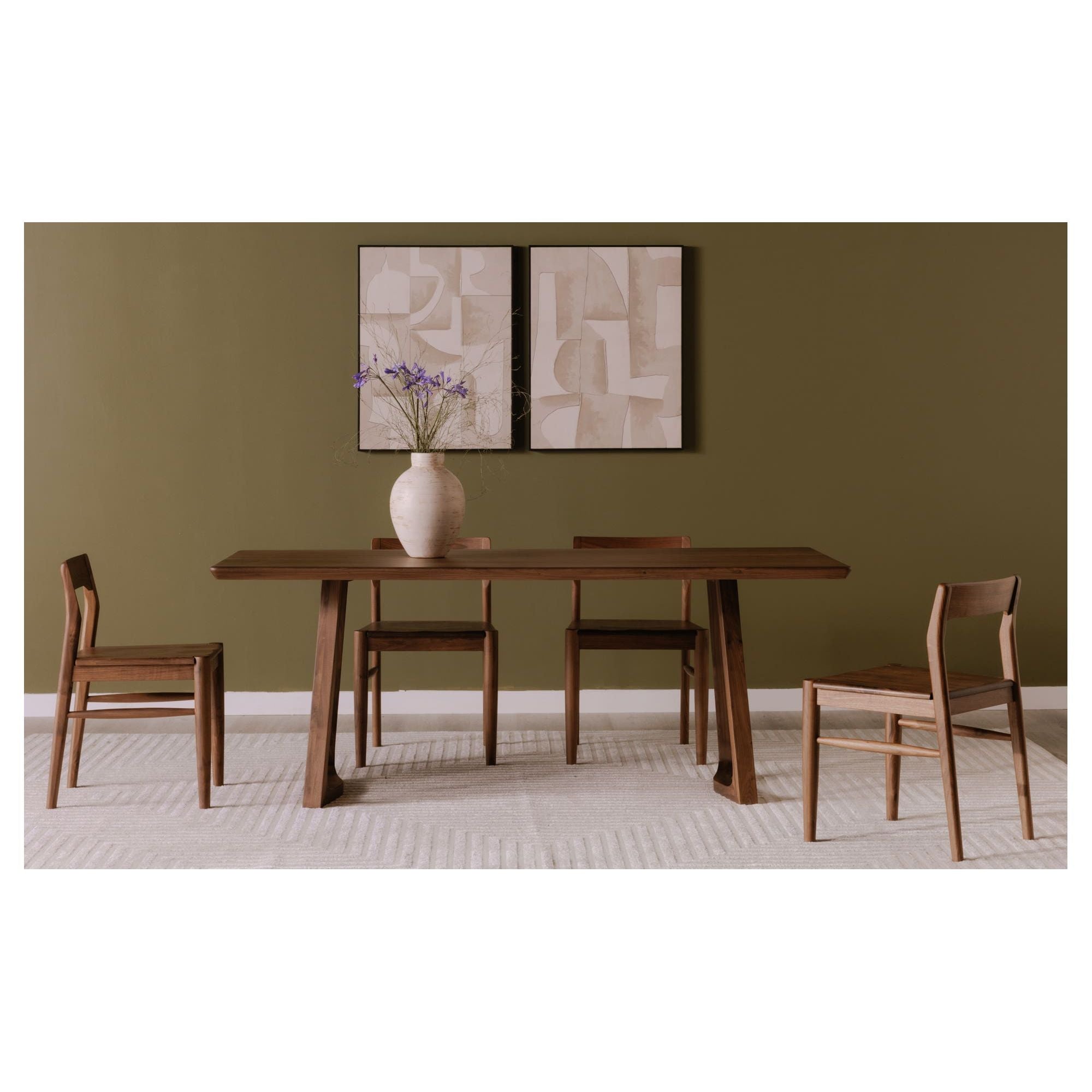 Moe's Home Silas Dining Table Walnut Brown - Image 2