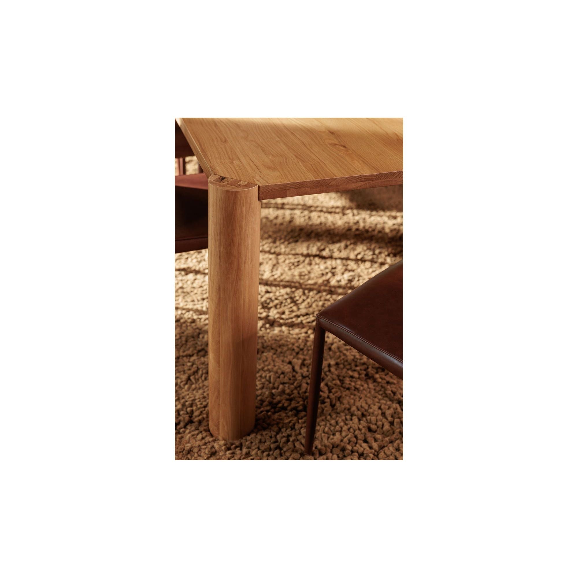 Moe's Home Post Small Dining Table Natural Oak - Image 2