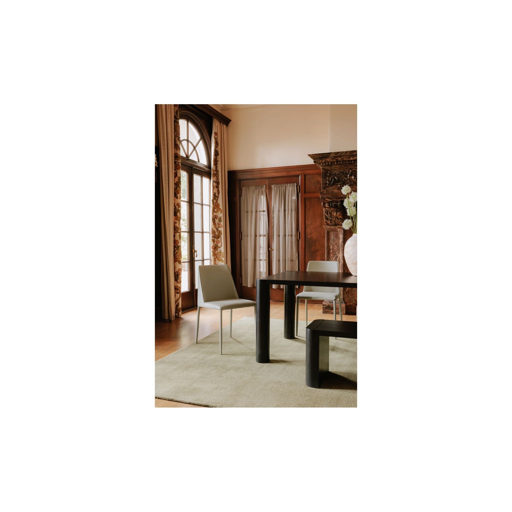 Moe's Home Post Small Dining Bench Black - Image 2
