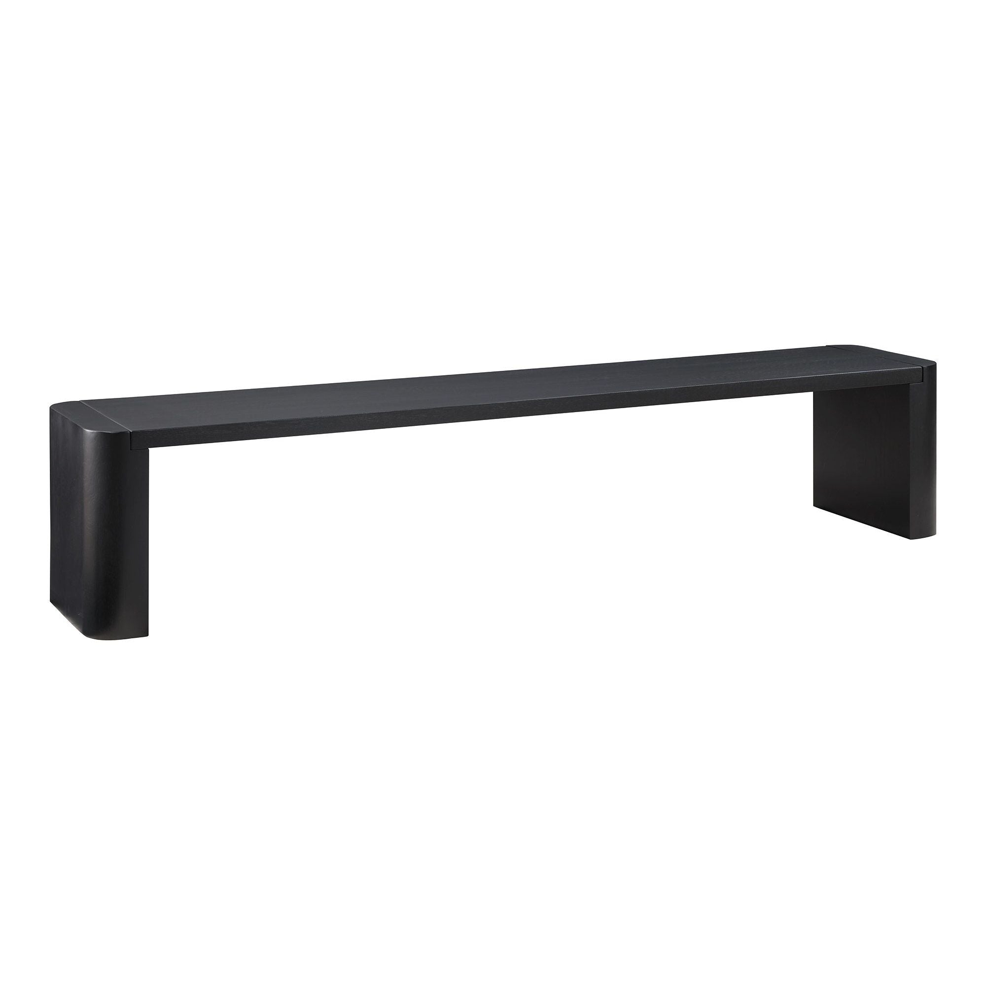 Moe's Home Post Large Dining Bench Black - Image 3