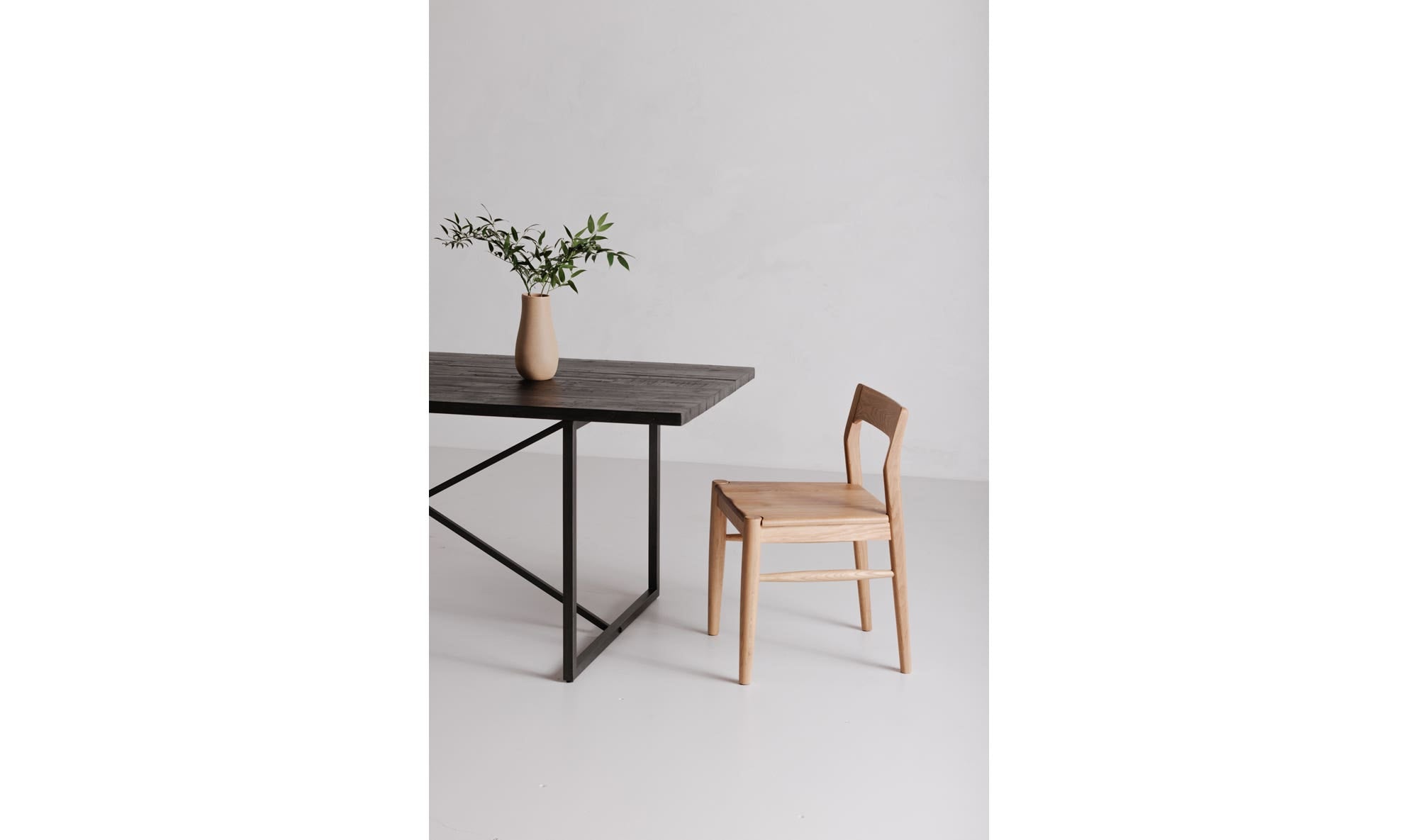 Moe's Home Owing Dining Chair Natural Oak - Set Of Two - Image 3