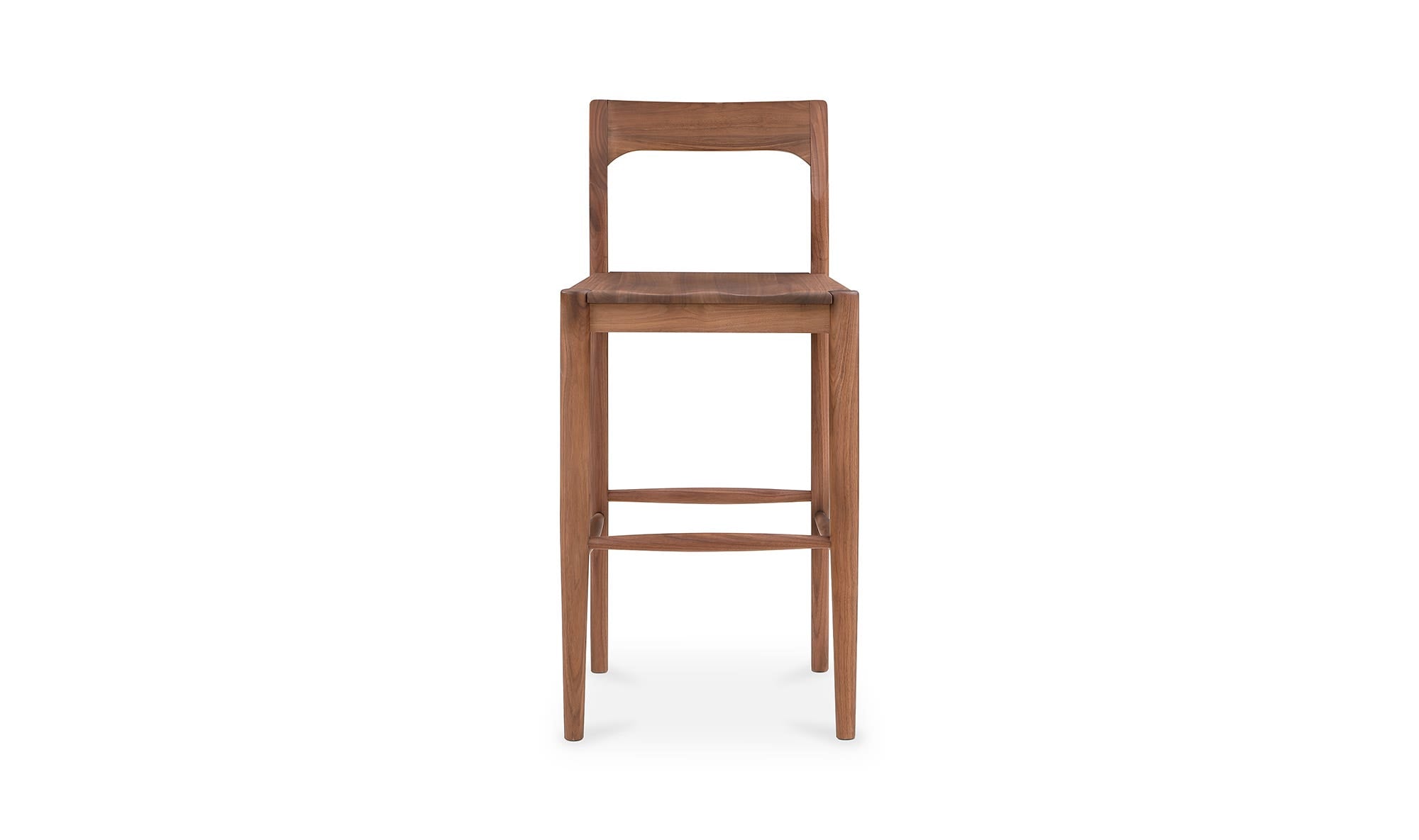 Moe's Home Owing Barstool Walnut Brown - Image 1