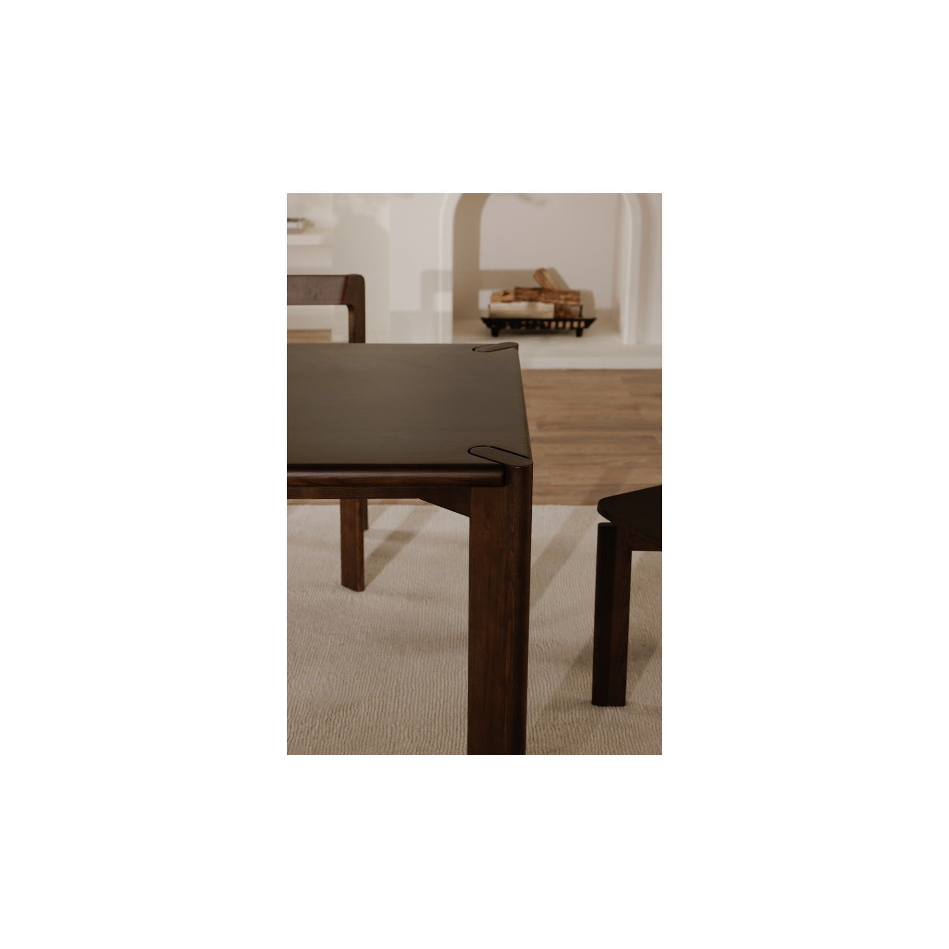 Moe's Home Daifuku Large Dining Table Walnut Stained Ash - Image 3