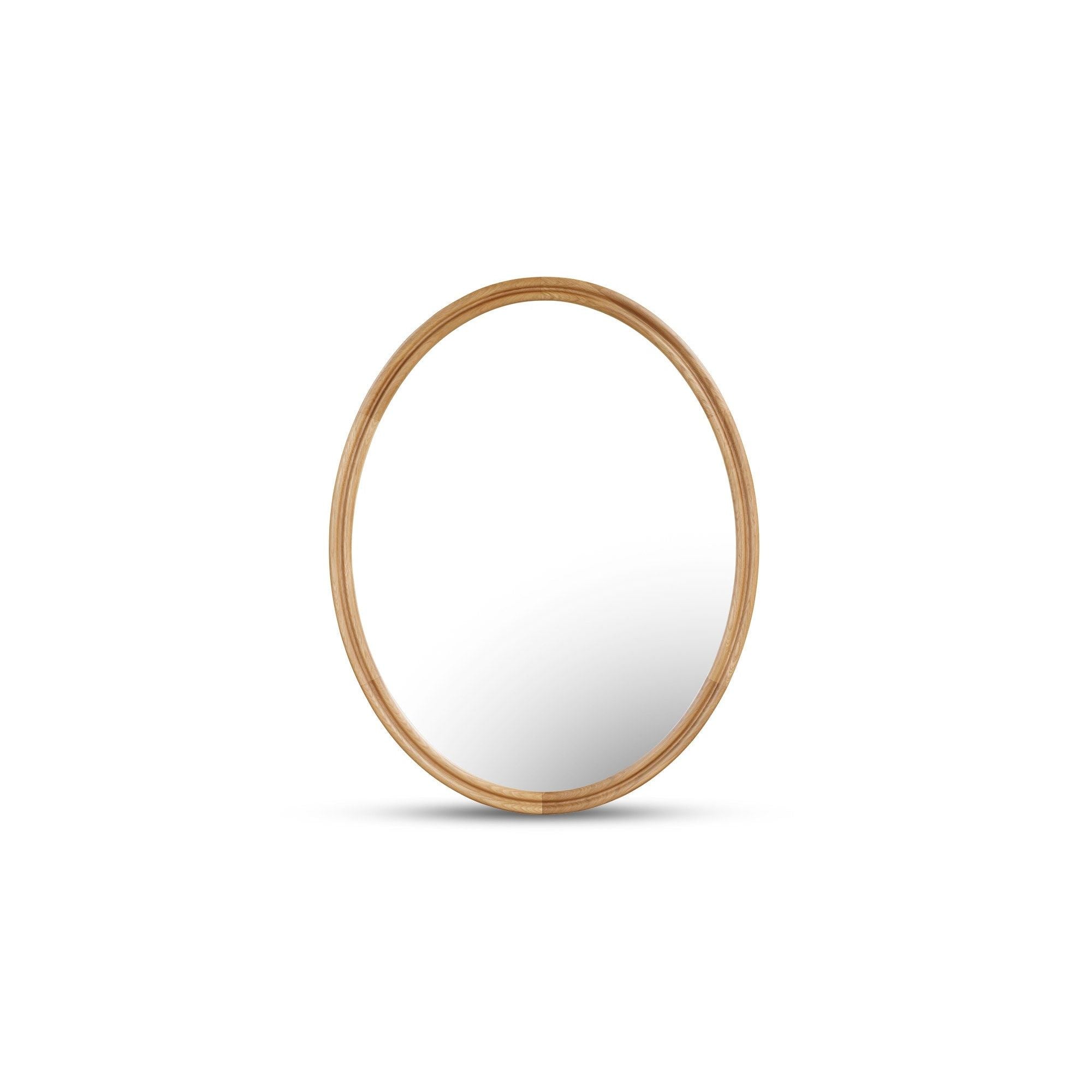 Moe's Home Alcott Oval Mirror Oak - Image 2
