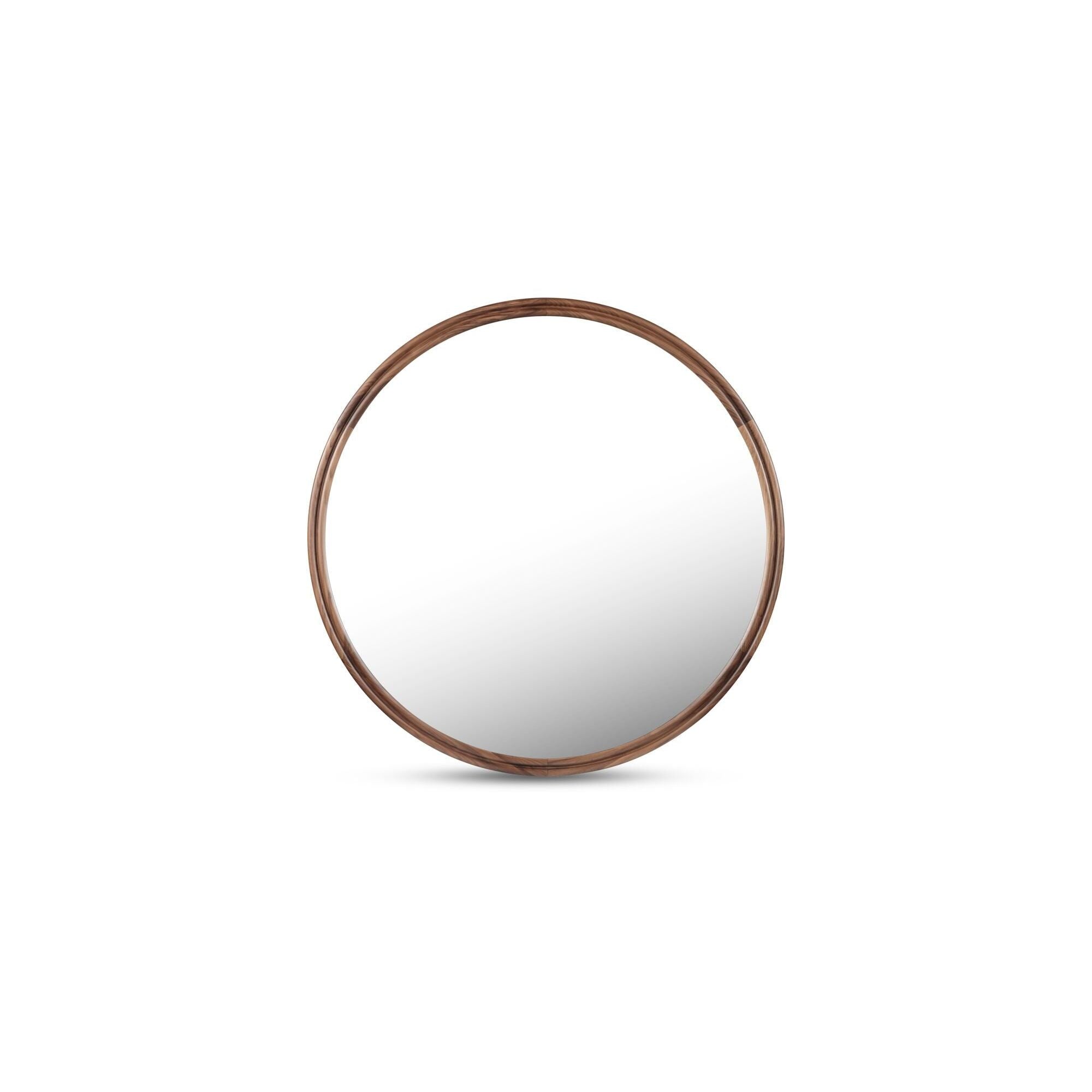 Moe's Home Alcott Small Round Mirror Walnut - Image 3