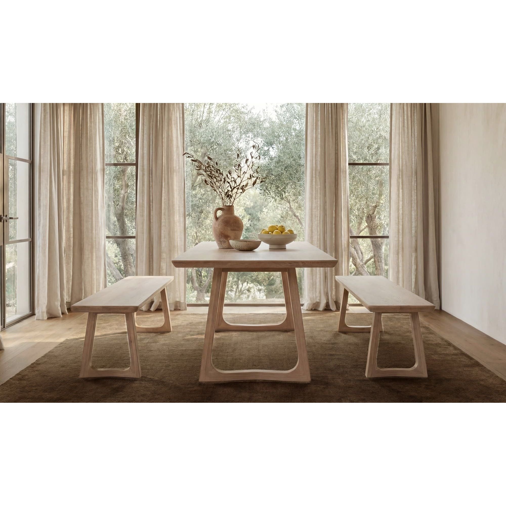 Moe's Home Silas Dining Bench Oak - Image 2