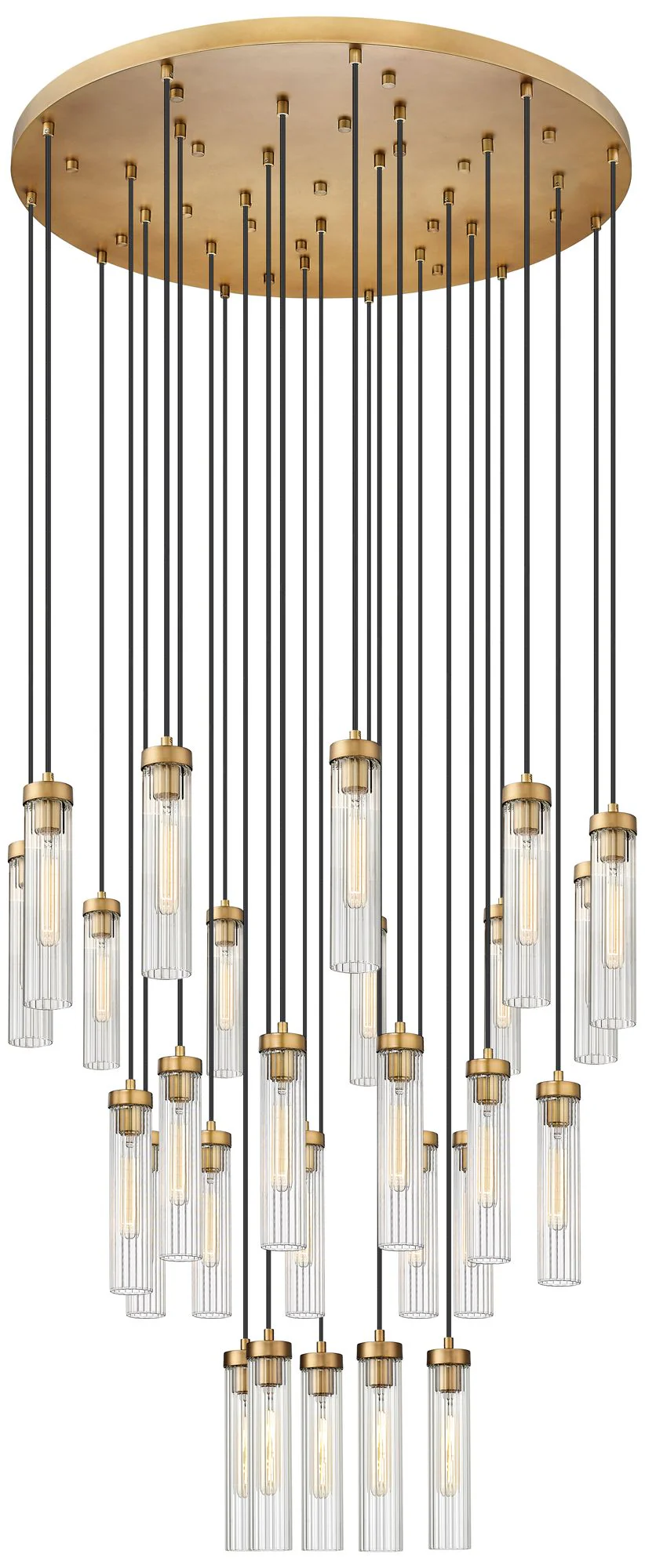 Beau by Z-Lite Rubbed Brass 27 Light Chandelier - Image 1