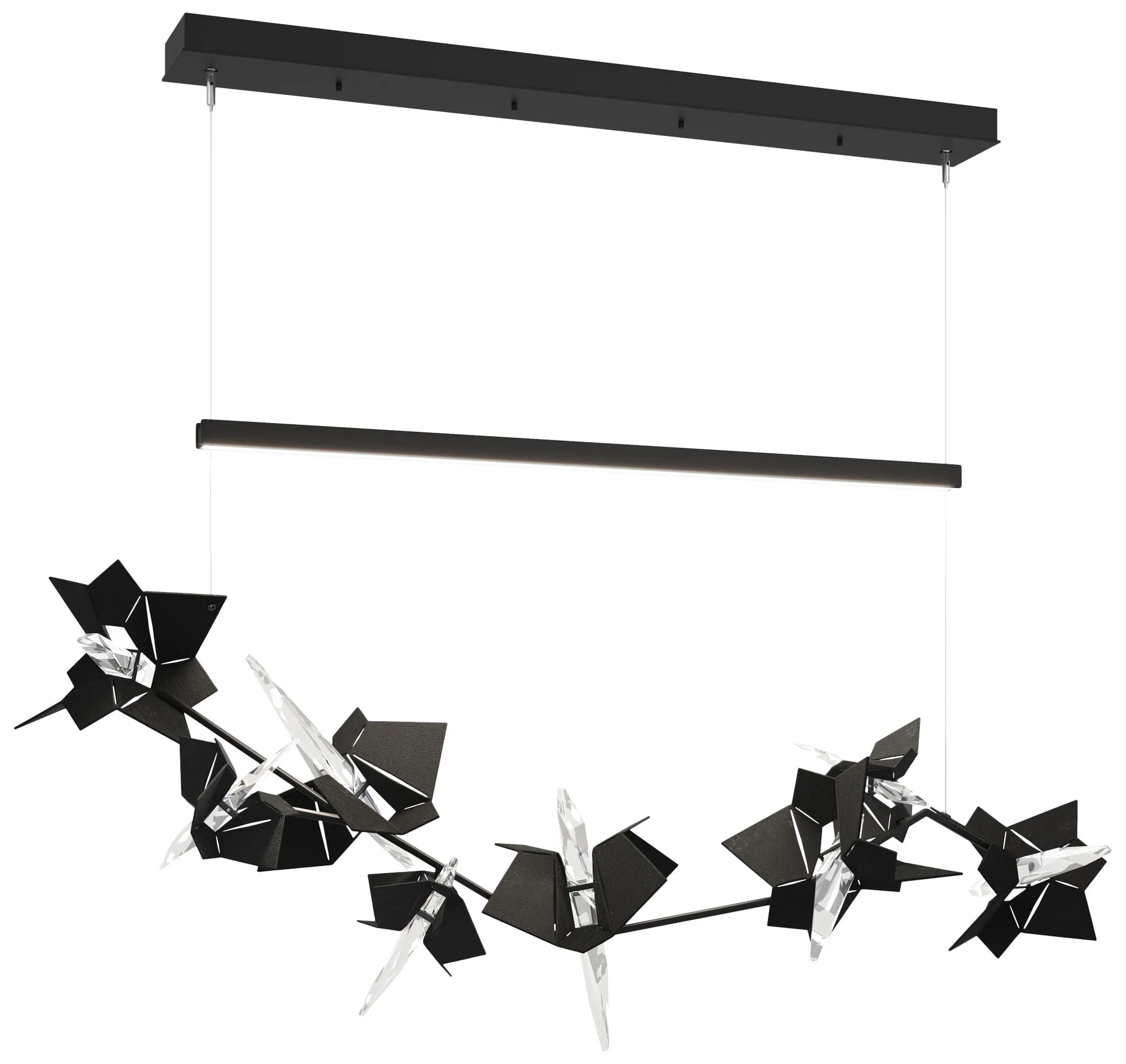 Belladonna 50.3"W Black Accented Black Standard LED Pendant - Image 1