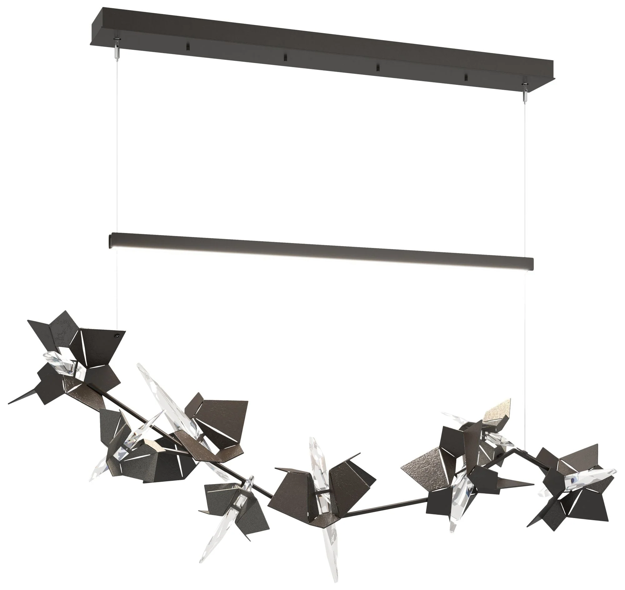 Belladonna 50.3"W Iron Accented Oil Rubbed Bronze Standard LED Pendant - Image 1